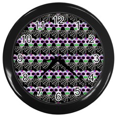 Skullspider Wall Clock (black) by Sparkle