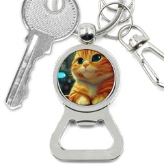 Cute Cat Cat Feline 3d Bottle Opener Key Chain by Pakemis