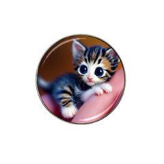 Cute Kitten Kitten Animal Wildlife 3d Hat Clip Ball Marker by Pakemis