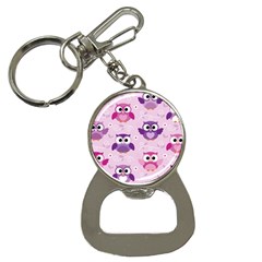 Seamless Cute Colourfull Owl Kids Pattern Bottle Opener Key Chain by Pakemis