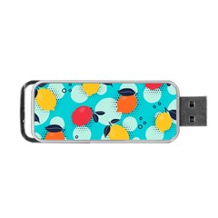 Pop Art Style Citrus Seamless Pattern Portable Usb Flash (one Side) by Pakemis