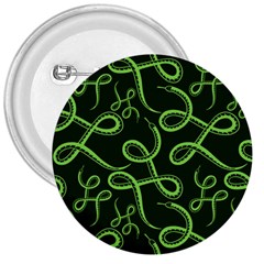 Snakes Seamless Pattern 3  Buttons by Pakemis