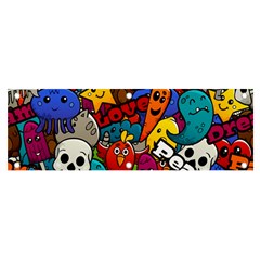 Graffiti Characters Seamless Pattern Banner And Sign 6  X 2  by Pakemis