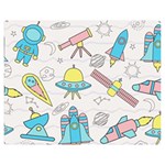 Cute-seamless-pattern-with-space Flano Blanket (Medium) 60 x50  Blanket Front