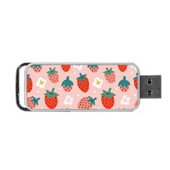 Strawberry-seamless-pattern Portable Usb Flash (two Sides) by Pakemis