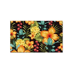 Fabulous Colorful Floral Seamless Sticker (rectangular) by Pakemis