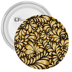 Damask-teardrop-gold-ornament-seamless-pattern 3  Buttons by Pakemis