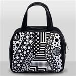 Black and white Classic Handbag (Two Sides) Front