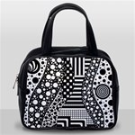 Black and white Classic Handbag (Two Sides) Back