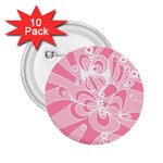 Pink Zendoodle 2.25  Buttons (10 pack)  Front