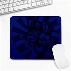 Blue 3 Zendoodle Large Mousepad by Mazipoodles