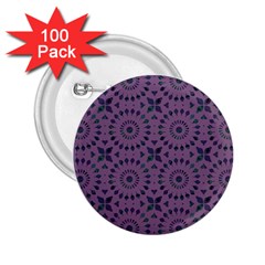 Kaleidoscope Scottish Violet 2 25  Buttons (100 Pack)  by Mazipoodles