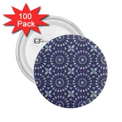 Kaleidoscope Deep Purple 2 25  Buttons (100 Pack)  by Mazipoodles