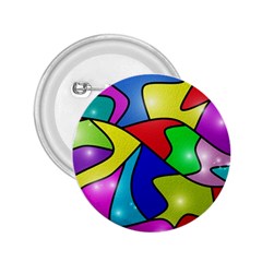 Colorful Abstract Art 2 25  Buttons by gasi