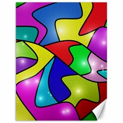 Colorful Abstract Art Canvas 12  X 16  by gasi