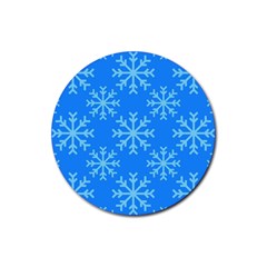 Holiday Celebration Decoration Background Christmas Rubber Coaster (round) by Uceng