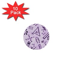 Science Research Curious Search Inspect Scientific 1  Mini Buttons (10 Pack)  by Uceng