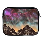 Mountain Space Galaxy Stars Universe Astronomy Apple iPad 2/3/4 Zipper Cases Front