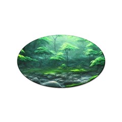 River Forest Woods Nature Rocks Japan Fantasy Sticker (oval) by Uceng