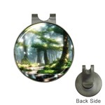 Forest Wood Nature Lake Swamp Water Trees Hat Clips with Golf Markers Front