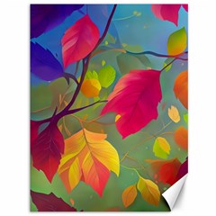 Leaves Foliage Autumn Branch Trees Nature Forest Canvas 36  X 48  by Uceng