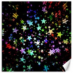 Christmas Star Gloss Lights Light Canvas 12  X 12  by Uceng