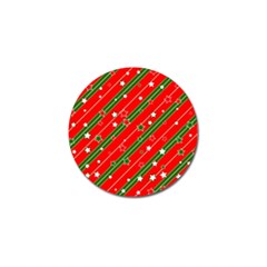 Christmas Paper Star Texture Golf Ball Marker by Uceng