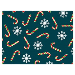 Christmas Seamless Pattern With Candies Snowflakes Flano Blanket (extra Small) by Uceng