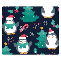 Colorful Funny Christmas Pattern Double Sided Flano Blanket (small) by Uceng