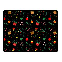 Christmas Pattern Texture Colorful Wallpaper Double Sided Fleece Blanket (small) by Uceng