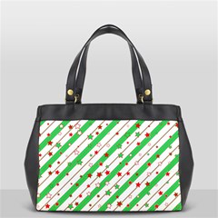 Christmas Paper Stars Pattern Texture Background Colorful Colors Seamless Oversize Office Handbag by Uceng