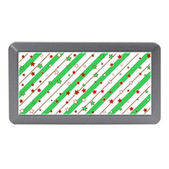 Christmas Paper Stars Pattern Texture Background Colorful Colors Seamless Memory Card Reader (mini) by Uceng