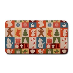 Cute Christmas Seamless Pattern Vector  - Medium Bar Mat by Uceng