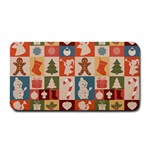 Cute Christmas Seamless Pattern Vector  - Medium Bar Mat 16 x8.5  Bar Mat