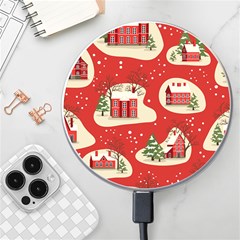 Christmas New Year Seamless Pattern Wireless Charger by Uceng