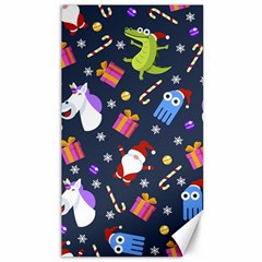 Colorful Funny Christmas Pattern Canvas 40  X 72  by Uceng