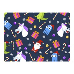 Colorful Funny Christmas Pattern Double Sided Flano Blanket (mini) by Uceng