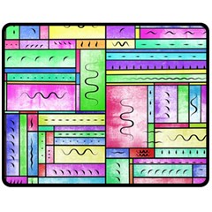 Colorful Pattern Fleece Blanket (medium) by gasi