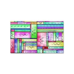 Colorful Pattern Sticker (rectangular) by gasi