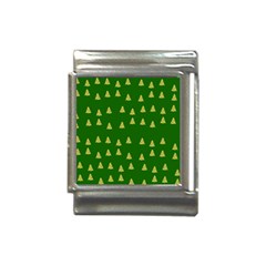 Green Christmas Trees Green Italian Charm (13mm) by TetiBright