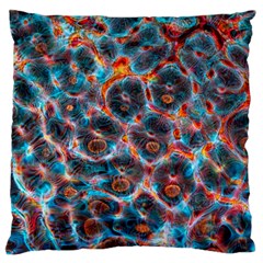 Fractal Black Texture Wallpaper Art Design Art Standard Flano Cushion Case (two Sides) by Pakemis