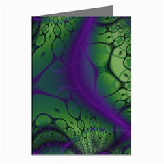 Fractal Abstract Art Pattern Greeting Cards (pkg Of 8) by Ravend