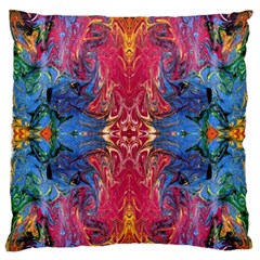 Firey Repeats I Standard Flano Cushion Case (two Sides) by kaleidomarblingart