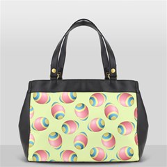 Colorful Easter Eggs Pattern Green Oversize Office Handbag by TetiBright