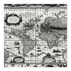 Antique Mapa Mundi Revisited Banner And Sign 3  X 3  by ConteMonfrey