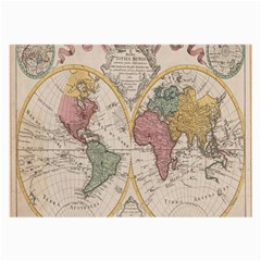 Mapa Mundi 1775 Large Glasses Cloth by ConteMonfrey