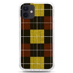 Yellow Red And Brown Moder Plaids Iphone 12 Mini Tpu Uv Print Case	 by ConteMonfrey