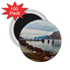 Ducks On Gardasee 2 25  Magnets (100 Pack)  by ConteMonfrey