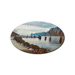 Ducks On Gardasee Sticker Oval (10 Pack) by ConteMonfrey