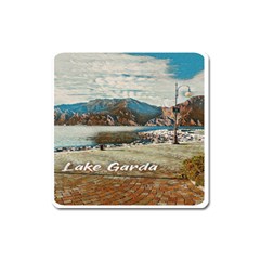 Calm Day On Lake Garda Square Magnet by ConteMonfrey